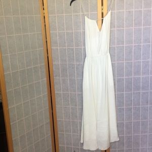 White maxi dress